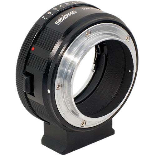 Metabones Nikon G to E-Mount adapter (Black Matt) - With Tripod Foot (MB_NFG-E-BM1)