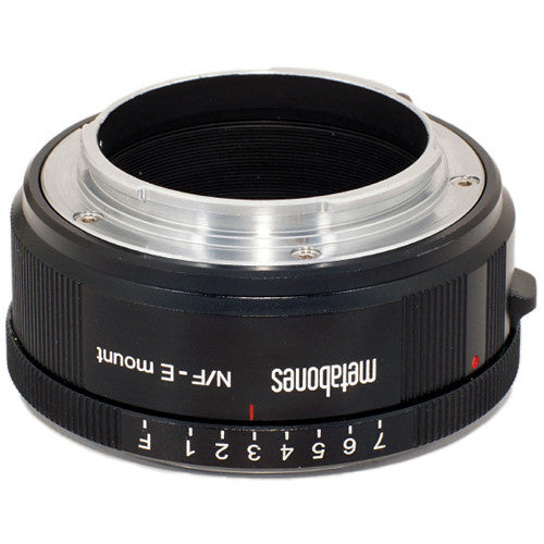 Metabones Nikon G to E-Mount adapter (Black Matt) - With Tripod Foot (MB_NFG-E-BM1)