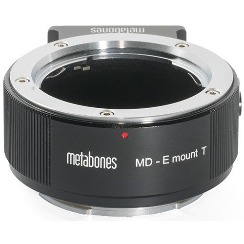 Metabones Minolta MD to E-mount T Adapter (Black Matt) - With Tripod Foot (MB_MD-E-BT1)