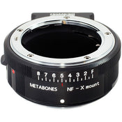 Metabones Nikon G to X-Mount adapter (Black Matt) - With Tripod Foot (MB_NFG-X-BM1)