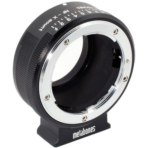 Metabones Nikon G to X-Mount adapter (Black Matt) - With Tripod Foot (MB_NFG-X-BM1)
