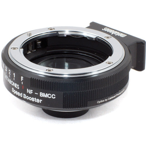 Metabones Speed Booster adaptor- Nikon G to BMCC Micro FourThirds (Black Matt) - With Tripod Foot (MB_SPNFG-BMCC-BM1)