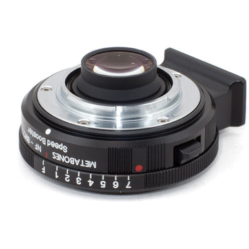 Metabones Speed Booster adaptor- Nikon G to BMCC Micro FourThirds (Black Matt) - With Tripod Foot (MB_SPNFG-BMCC-BM1)