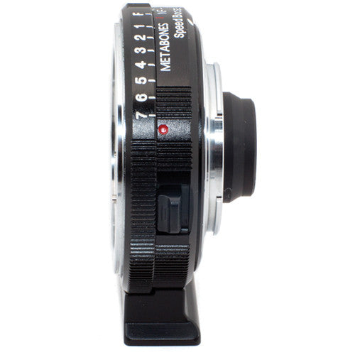 Metabones Speed Booster adaptor- Nikon G to BMCC Micro FourThirds (Black Matt) - With Tripod Foot (MB_SPNFG-BMCC-BM1)