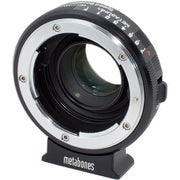 Metabones Speed Booster adaptor- Nikon G to BMPCC Micro FourThirds (Black Matt) - With Tripod Foot (MB_SPNFG-BMPCC-BM1)
