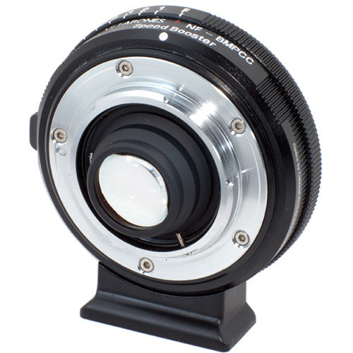 Metabones Speed Booster adaptor- Nikon G to BMPCC Micro FourThirds (Black Matt) - With Tripod Foot (MB_SPNFG-BMPCC-BM1)
