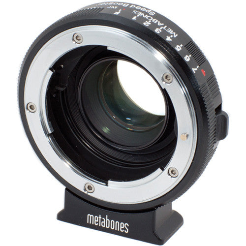 Metabones Speed Booster adaptor- Nikon G to BMPCC Micro FourThirds (Black Matt) - With Tripod Foot (MB_SPNFG-BMPCC-BM1)