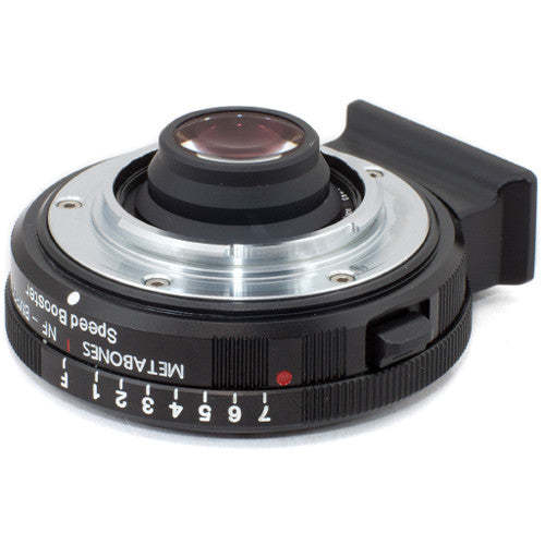 Metabones Speed Booster adaptor- Nikon G to BMPCC Micro FourThirds (Black Matt) - With Tripod Foot (MB_SPNFG-BMPCC-BM1)