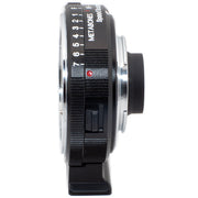 Metabones Speed Booster adaptor- Nikon G to BMPCC Micro FourThirds (Black Matt) - With Tripod Foot (MB_SPNFG-BMPCC-BM1)