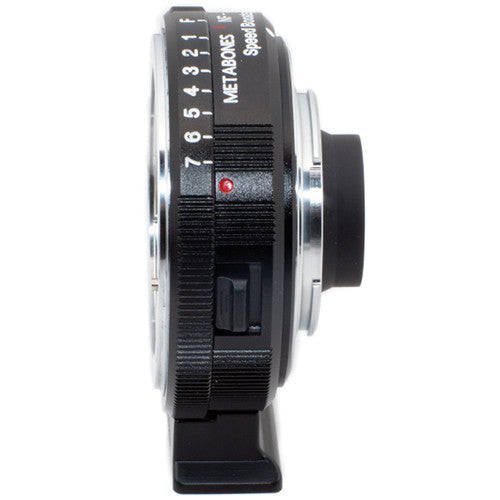 Metabones Speed Booster adaptor- Nikon G to BMPCC Micro FourThirds (Black Matt) - With Tripod Foot (MB_SPNFG-BMPCC-BM1)