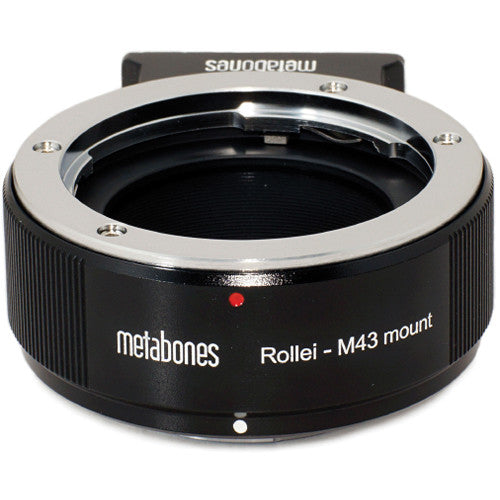 Metabones ROLLEI QBM to Micro FourThirds adapter (Black Matt) - With Tripod Foot  (MB_ROLLEI-m43-BM1)