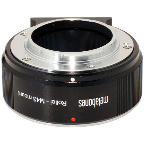 Metabones ROLLEI QBM to Micro FourThirds adapter (Black Matt) - With Tripod Foot  (MB_ROLLEI-m43-BM1)