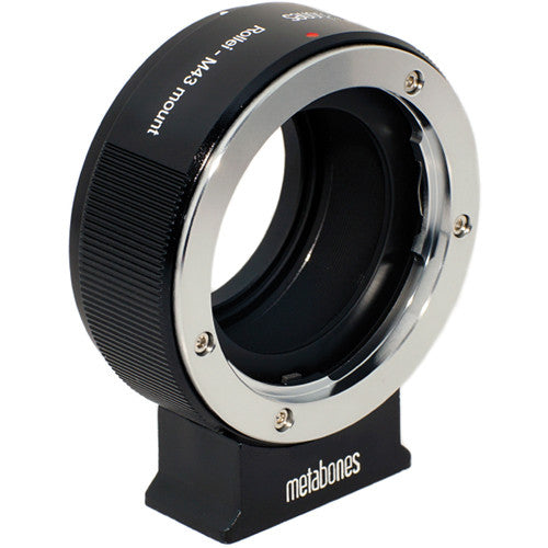 Metabones ROLLEI QBM to Micro FourThirds adapter (Black Matt) - With Tripod Foot  (MB_ROLLEI-m43-BM1)