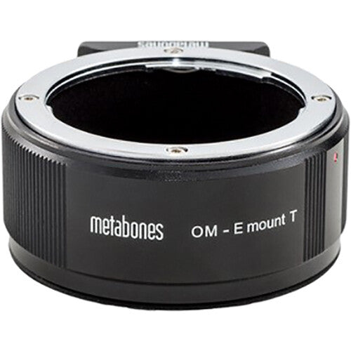 Metabones Olympus OM to E-Mount T Adapter (Black Matt) - With Tripod Foot (MB_OM-E-BT1)