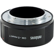 Metabones Olympus OM to E-Mount T Adapter (Black Matt) - With Tripod Foot (MB_OM-E-BT1)