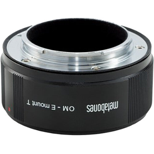 Metabones Olympus OM to E-Mount T Adapter (Black Matt) - With Tripod Foot (MB_OM-E-BT1)