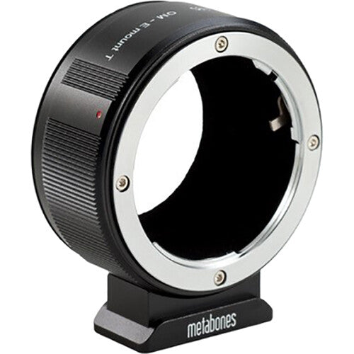 Metabones Olympus OM to E-Mount T Adapter (Black Matt) - With Tripod Foot (MB_OM-E-BT1)