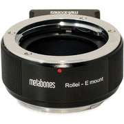 Metabones ROLLEI QBM to E-Mount adapter (Black Matt) - With Tripod Foot (MB_ROLLEI-E-BM1)