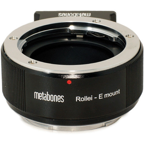Metabones ROLLEI QBM to E-Mount adapter (Black Matt) - With Tripod Foot (MB_ROLLEI-E-BM1)