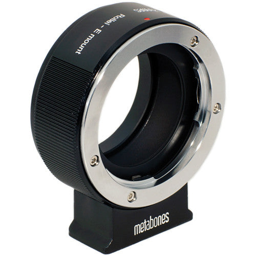 Metabones ROLLEI QBM to E-Mount adapter (Black Matt) - With Tripod Foot (MB_ROLLEI-E-BM1)
