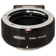 Metabones ROLLEI QBM to X-Mount adapter (Black Matt) - With Tripod Foot (MB_ROLLEI-X-BM1)
