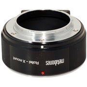 Metabones ROLLEI QBM to X-Mount adapter (Black Matt) - With Tripod Foot (MB_ROLLEI-X-BM1)