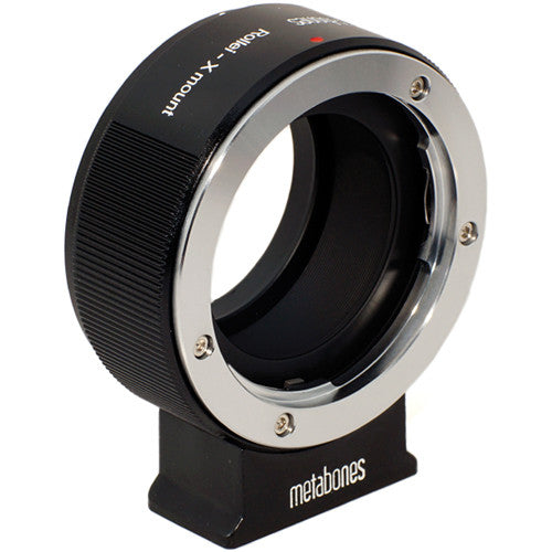 Metabones ROLLEI QBM to X-Mount adapter (Black Matt) - With Tripod Foot (MB_ROLLEI-X-BM1)