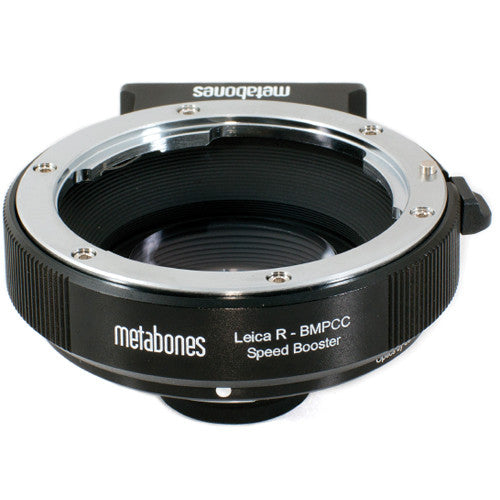 Metabones Speed Booster adaptor- Leica R to BMCC Micro FourThirds (Black Matt) - With Tripod Foot (MB_SPLR-BMCC-BM1)