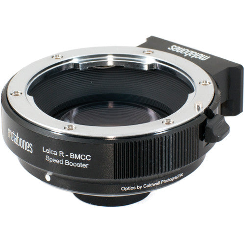Metabones Speed Booster adaptor- Leica R to BMCC Micro FourThirds (Black Matt) - With Tripod Foot (MB_SPLR-BMCC-BM1)