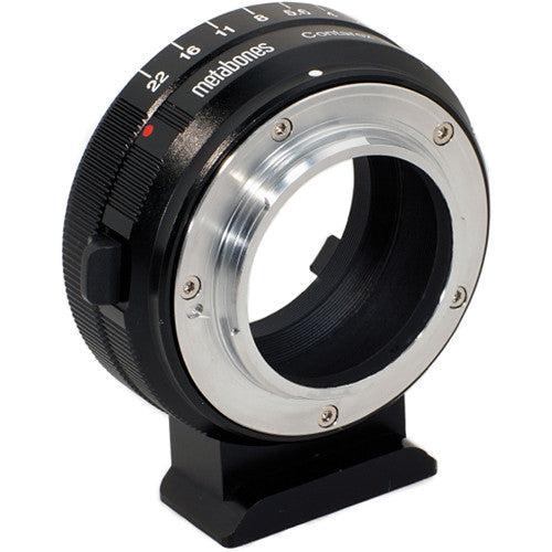Metabones Contarex to Micro FourThirds adapter (Black Matt) - With Tripod Foot  (MB_CX-m43-BM1)