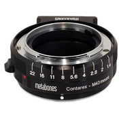 Metabones Contarex to Micro FourThirds adapter (Black Matt) - With Tripod Foot  (MB_CX-m43-BM1)