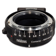 Metabones Contarex to Micro FourThirds adapter (Black Matt) - With Tripod Foot  (MB_CX-m43-BM1)