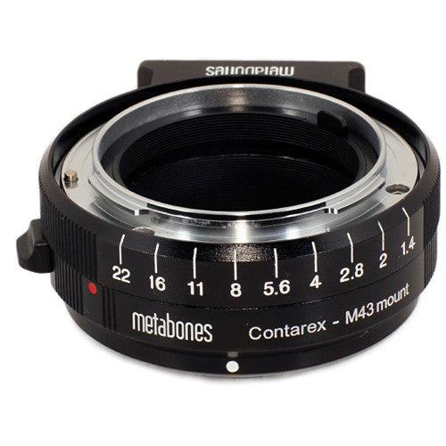 Metabones Contarex to Micro FourThirds adapter (Black Matt) - With Tripod Foot  (MB_CX-m43-BM1)