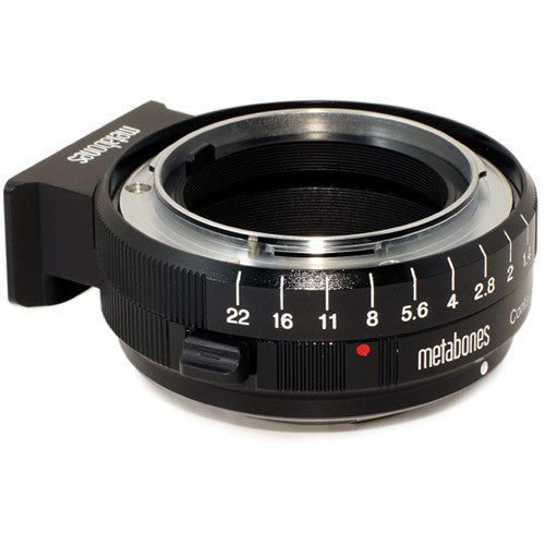 Metabones Contarex to Micro FourThirds adapter (Black Matt) - With Tripod Foot  (MB_CX-m43-BM1)