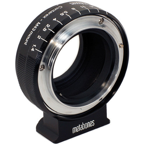 Metabones Contarex to Micro FourThirds adapter (Black Matt) - With Tripod Foot  (MB_CX-m43-BM1)