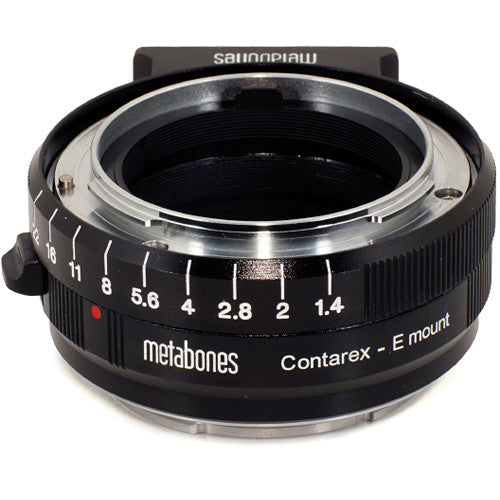 Metabones Contarex to E-Mount/ NEX T Adapter (Black Matt) - With Tripod Foot (MB_CX-E-BM1)