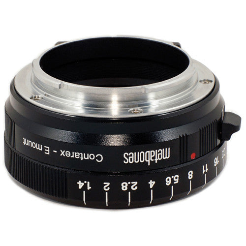 Metabones Contarex to E-Mount/ NEX T Adapter (Black Matt) - With Tripod Foot (MB_CX-E-BM1)