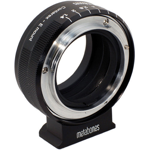 Metabones Contarex to E-Mount/ NEX T Adapter (Black Matt) - With Tripod Foot (MB_CX-E-BM1)