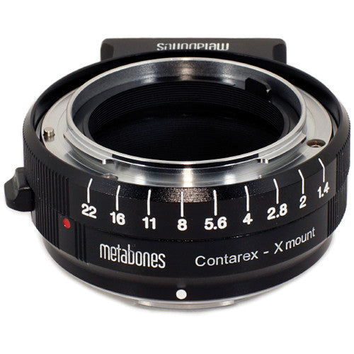 Metabones Contarex to X-Mount/FUJI Adapter (Black Matt) - With Tripod Foot (MB_CX-X-BM1)
