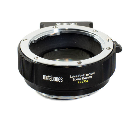 Metabones Speed Booster adaptor- Leica R to E-Mount ULTRA 0.71x (Black Matt) - With Tripod Foot (MB_SPLR-E-BM2)