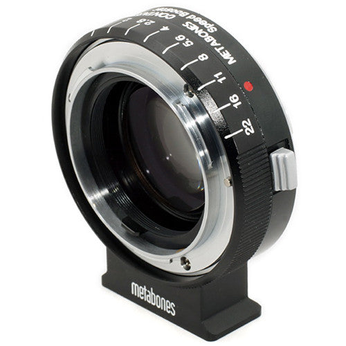 Metabones Speed Booster adaptor- Contarex to E-Mount 0.71x (Black Matt) - With Tripod Foot (MB_SPCX-E-BM1)
