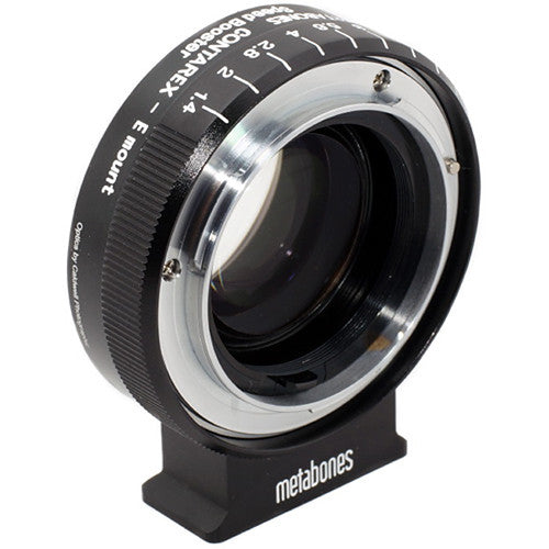 Metabones Speed Booster adaptor- Contarex to E-Mount 0.71x (Black Matt) - With Tripod Foot (MB_SPCX-E-BM1)