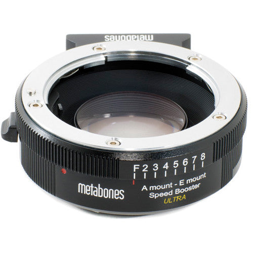 Metabones Speed Booster adaptor- Sony ALPHA to E-Mount ULTRA 0.71x (Black Matt) - With Tripod Foot (MB_SPA-E-BM2)