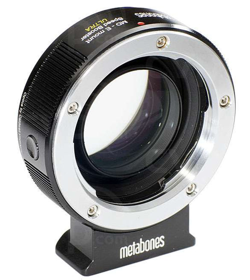 Metabones Speed Booster adaptor- Minolta MD to E-Mount ULTRA 0.71x (Black Matt) - With Tripod Foot (MB_SPMD-E-BM2)