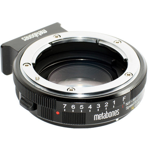 Metabones Nikon G to Micro FourThirds Speed Booster XL 0.64x (Black Matt) - With Tripod Foot (MB_SPNFG-M43-BM2)