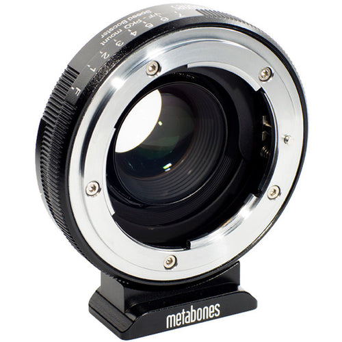 Metabones Nikon G to Q-Mount Speed Booster Devil Q666 0.5x (Black Matt) - With Tripod Foot (MB_SPNFG-Q-BM1)