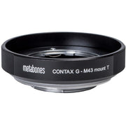 Metabones Contax G to Micro FourThirds T adapter (Black Matt) - No Tripod Foot (MB_CG-m43-BT1)