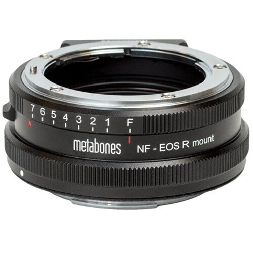 Metabones Nikon G to Canon EFR mount adapter (Black Matt) - With Tripod Foot (MB_NFG-EFR-BM1)