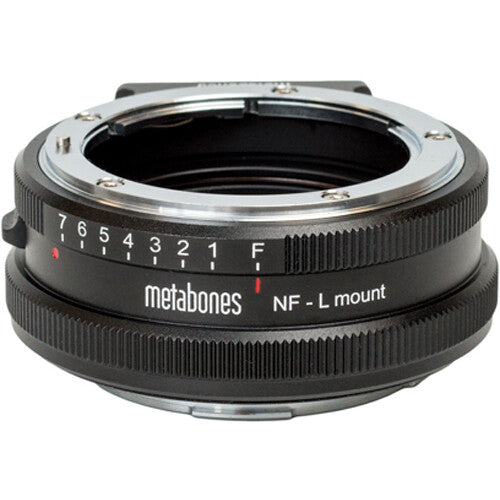 Metabones Nikon G to L mount adapter (Black Matt) - With Tripod Foot (MB_NFG-L-BM1)