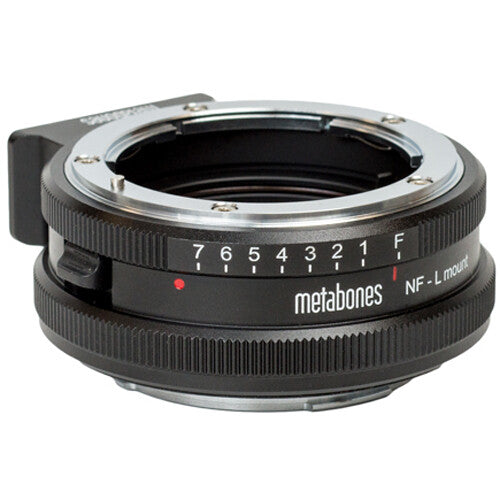 Metabones Nikon G to L mount adapter (Black Matt) - With Tripod Foot (MB_NFG-L-BM1)